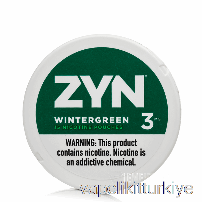 Vape Likit Zyn Nikotin Torbaları - Kış Yeşili 3mg